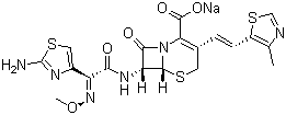 Cefditoren sodium molecular structure (CAS 104146-53-4)