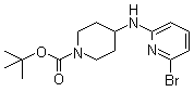4-[(6-Bromo-2-pyridinyl)amino]-1-piperidinecarboxylic acid tert-butyl ester molecular structure (CAS 1042224-77-0)