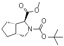 (1S,3aR,6aS)-Hexahydrocyclopenta[c]pyrrole-1,2(1H)-dicarboxylic acid 2-(1,1-dimethylethyl) 1-methyl ester molecular structure (CAS 1042330-85-7)
