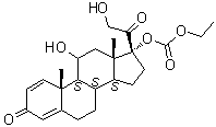 Prednisolone 17-(ethyl carbonate) molecular structure (CAS 104286-02-4)