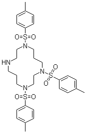 1,4,8-Tritosyl-1,4,8,11-tetraazacyclotetradecane molecular structure (CAS 104395-69-9)
