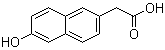 6-羟基-2-萘乙酸分子结构 (CAS 10441-46-0)