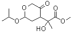 Tetrahydro-alpha-hydroxy-alpha-methyl-2-(1-methylethoxy)-5-oxo-2H-pyran-4-acetic acid methyl ester molecular structure (CAS 1044244-99-6)