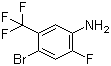 结构式 CAS# 104460-70-0, 4-溴-2-氟-5-(三氟甲基)苯胺