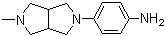 4-(Hexahydro-5-methylpyrrolo[3,4-c]pyrrol-2(1H)-yl)benzenamine molecular structure (CAS 1044764-14-8)