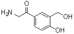 2-Amino-1-[4-hydroxy-3-(hydroxymethyl)phenyl]ethanone molecular structure (CAS 1044764-21-7)