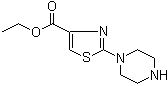 2-(1-Piperazinyl)-4-thiazolecarboxylic acid ethyl ester molecular structure (CAS 104481-24-5)
