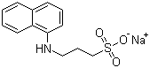 Sodium 3-(1-naphthylamino)propanesulfonate molecular structure (CAS 104484-71-1)
