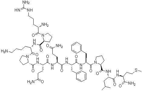 9-L-Proline-substance P molecular structure (CAS 104486-69-3)