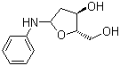 结构式 CAS# 104578-89-4, 2-去氧-N-苯基-L-赤式戊呋喃糖基胺