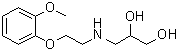 3-[[2-(2-Methoxyphenoxy)ethyl]amino]-1,2-propanediol molecular structure (CAS 10461-27-5)