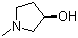 结构式 CAS# 104641-60-3, (R)-(-)-1-甲基-3-羟基吡咯烷; (R)-(-)-1-甲基-3-吡咯烷醇