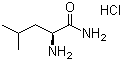 structure of CAS# 10466-61-2, L-Leucinamide hydrochloride;(S)-2-Amino-4-methylvaleramide monohydrochloride