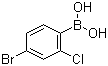 结构式 CAS# 1046861-20-4, (4-溴-2-氯苯基)硼酸