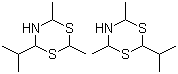 Dimethylisopropyldihydro-1,3,5-dithiazine molecular structure (CAS 104691-41-0)