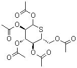 1,2,3,4,6-Penta-O-acetyl-5-thio-D-glucopyranose molecular structure (CAS 10470-80-1)