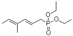 [(2E,4E)-4-甲基-2,4-己二烯基]膦酸二乙酯分子结构 (CAS 104701-95-3)