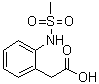 2-[(Methylsulfonyl)amino]benzeneacetic acid molecular structure (CAS 1047724-24-2)