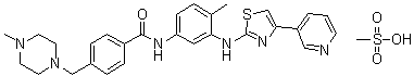 结构式 CAS# 1048007-93-7, 马赛替尼甲磺酸盐
