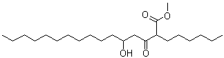 2-己基-5-羟基-3-氧代十六烷酸甲酯分子结构 (CAS 104801-82-3)