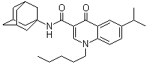 N-(Adamant-1-yl)-6-isopropyl-4-oxo-1-pentyl-1,4-dihydroquinolin-3-carboxamide molecular structure (CAS 1048038-90-9)