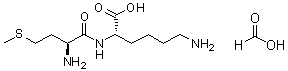 L-蛋氨酰-L-赖氨酸单甲酸盐分子结构 (CAS 104809-21-4)