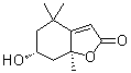 (6R,7aS)-rel-5,6,7,7a-四氢-6-羟基-4,4,7a-三甲基-2(4H)-苯并呋喃酮分子结构 (CAS 10481-90-0)
