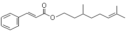 Cinnamic acid 3,7-dimethyl-6-octenyl ester molecular structure (CAS 10482-79-8)