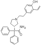 (3S)-1-[2-(3-Ethenyl-4-hydroxyphenyl)ethyl]-alpha,alpha-diphenyl-3-pyrrolidineacetamide molecular structure (CAS 1048979-09-4)