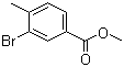 Methyl 3-bromo-4-methylbenzoate molecular structure (CAS 104901-43-1)