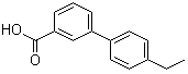 结构式 CAS# 1049130-93-9, 4'-乙基联苯-3-羧酸