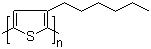 Poly(3-hexylthiophene-2,5-diyl) molecular structure (CAS 104934-50-1)