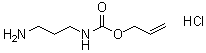 结构式 CAS# 1049721-72-3, N-(3-氨基丙基)氨基甲酸烯丙酯盐酸盐