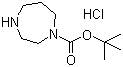 Hexahydro-1H-1,4-diazepine-1-carboxylic acid tert-butyl ester hydrochloride molecular structure (CAS 1049743-87-4)