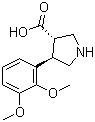 (3S,4R)-4-(2,3-Dimethoxyphenyl)pyrrolidine-3-carboxylic acid molecular structure (CAS 1049980-06-4)