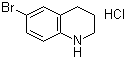 结构式 CAS# 1050161-23-3, 6-溴-1,2,3,4-四氢喹啉盐酸盐