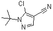 5-Chloro-1-(1,1-dimethylethyl)-1H-pyrazole-4-carbonitrile molecular structure (CAS 1050619-87-8)