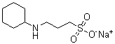 structure of CAS# 105140-23-6, 3-(Cyclohexylamino)-1-propanesulfonic acid monosodium salt