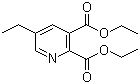 结构式 CAS# 105151-39-1, 5-乙基吡啶-2,3-二羧酸二乙酯