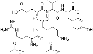 Splenopentin diacetate molecular structure (CAS 105184-37-0)