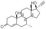 (7alpha,17alpha)-17,19-Dihydroxy-7-methyl-19-norpregn-4-en-20-yn-3-one molecular structure (CAS 105186-35-4)