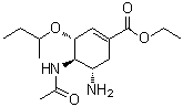 (3R,4R,5S)-4-(Acetylamino)-5-amino-3-(1-methylpropoxy)-1-cyclohexene-1-carboxylic acid ethyl ester molecular structure (CAS 1052063-37-2)
