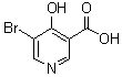 结构式 CAS# 1052114-83-6, 5-溴-4-羟基-3-吡啶羧酸