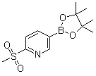 2-(Methylsulfonyl)pyridine-5-boronic acid pinacol ester molecular structure (CAS 1052138-94-9)