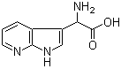结构式 CAS# 1052209-51-4, alpha-氨基-1H-吡咯并[2,3-b]吡啶-3-乙酸