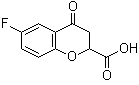 6-Fluoro-4-oxochroman-2-carboxylic acid molecular structure (CAS 105300-40-1)