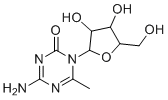 structure of CAS# 105330-94-7, 6-Methyl-5-Azacytosine Pentose;4-amino-1-[3,4-dihydroxy-5-(hydroxymethyl)oxolan-2-yl]-6-methyl-1,3,5-triazin-2-one