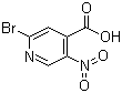 2-Bromo-5-nitropyridine-4-carboxylic acid molecular structure (CAS 1053655-82-5)