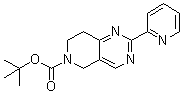 7,8-Dihydro-2-(2-pyridinyl)pyrido[4,3-d]pyrimidine-6(5H)-carboxylic acid 1,1-dimethylethyl ester molecular structure (CAS 1053655-84-7)