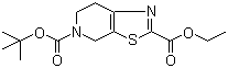 6,7-Dihydrothiazolo[5,4-c]pyridine-2,5(4H)-dicarboxylic acid 5-(tert-butyl) 2-ethyl ester molecular structure (CAS 1053656-51-1)